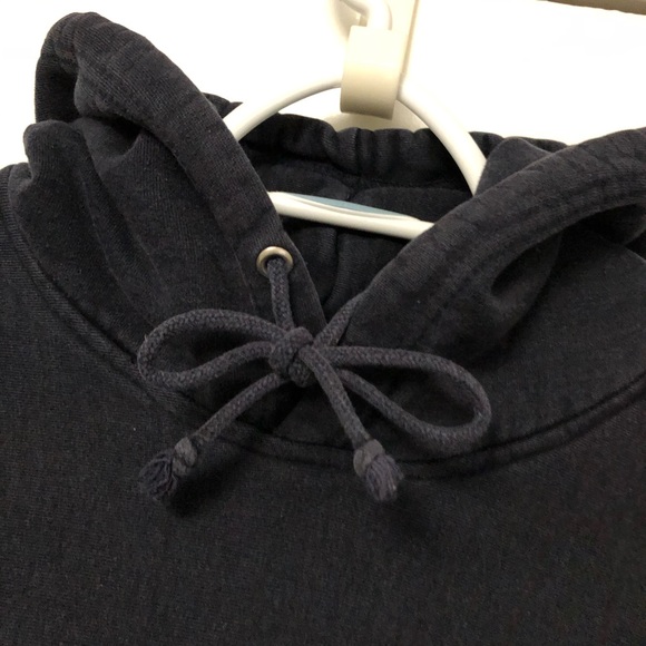 COPY - VINTAGE BRONX ZOO NEW YORK 90s REVERSE WEAVE HOODIE SWEATSHIRT NAVY MEDI… - Picture 4 of 8